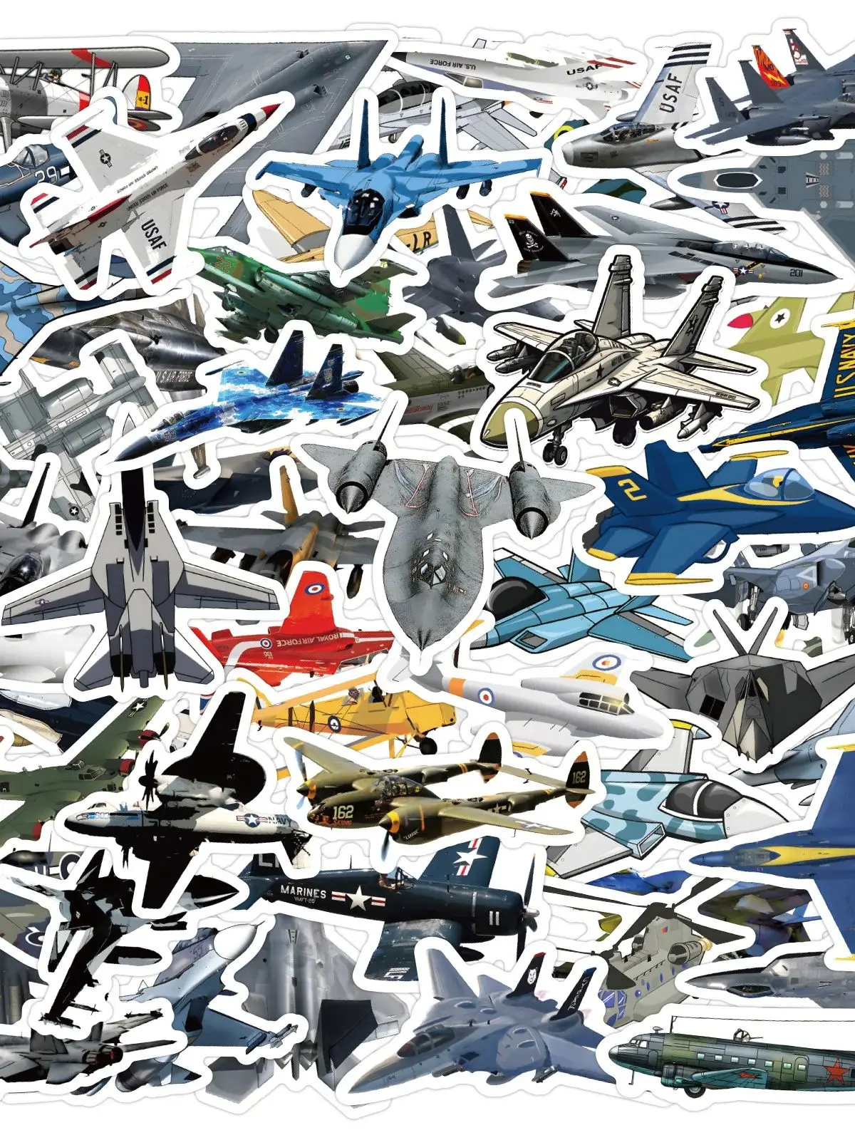 AliExpress GOGOTU 10/30/60PCS Cool Super Warplane Stickers Cartoon Aeroplane Sticker Laptop Phone Guitar Bike Skateboard Graffiti Decals Kids Toy