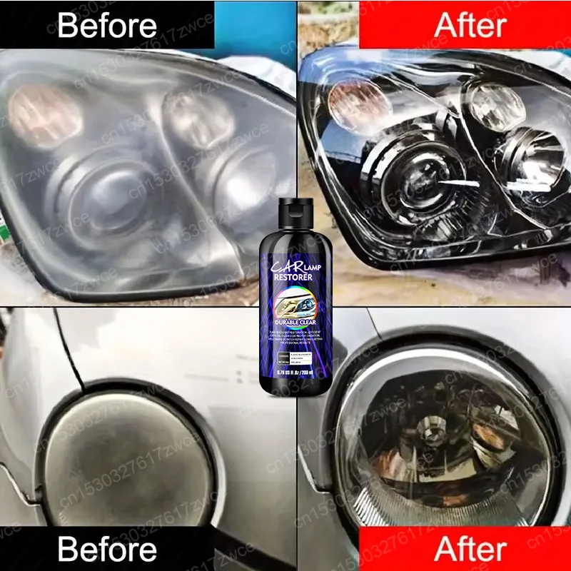 Car Headlight Restoration Polishing Kits Headlamp Turning Lights Taillights Scratch Repair Oxidation Yellowing Polish Remover