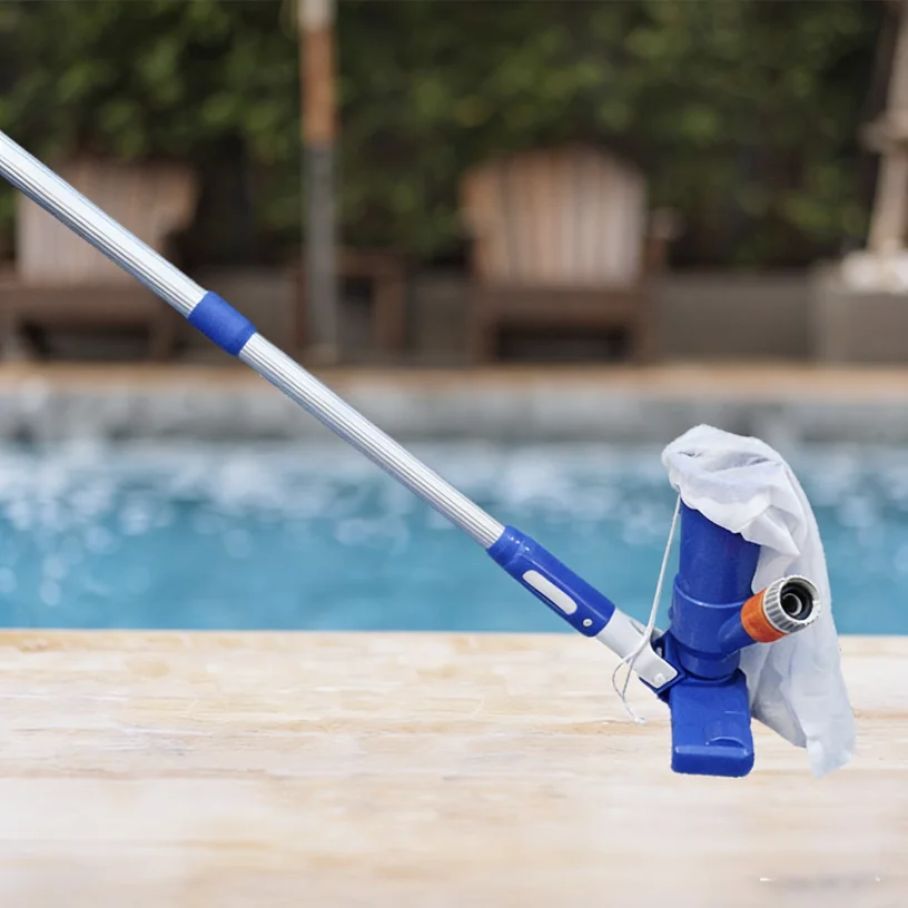 Limpiador subacuático portátil para piscina, mejora el limpiador portátil para piscinas de 40"