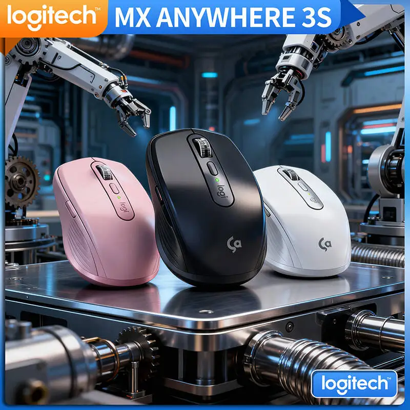

Компактная мышь Logitech MX Anywhere 3S, эргономичный дизайн, перезаряжаемая, с быстрым прокруткой для портативных ПК Mac