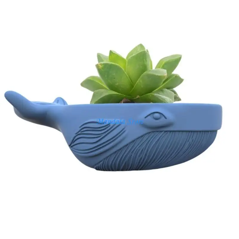 

U2JC Whale Shaped Silicone Moulds for Epoxy Resin, Silicone Succulents Planter Molds