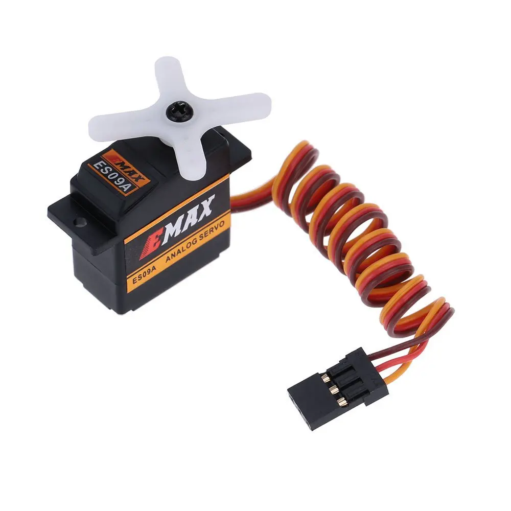 Servo Dual-rolamento Swash específico para RC Car, iate, helicóptero, asa fixa, avião, EMAX, ES09A, ES09D, ES09MA, ES09MD, 4 peças por lote