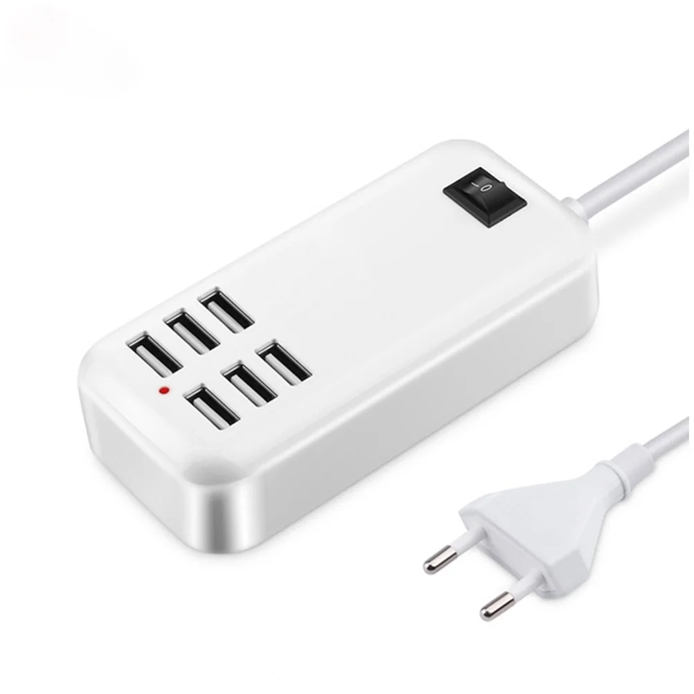 

Smart 6 Ports Usb Charging Station For Phone Tablet Multiple Devices Fast Charging Multi Usb Safety