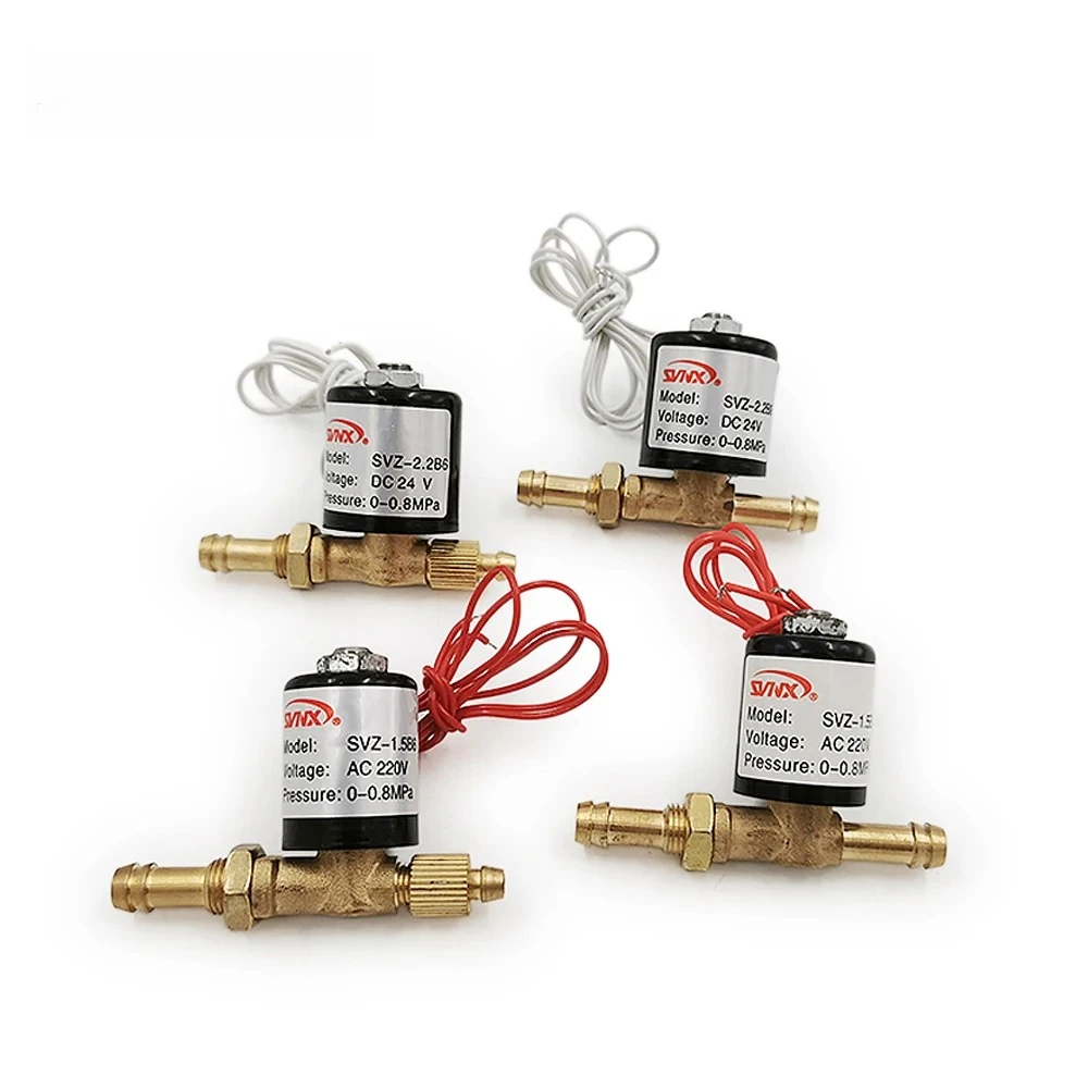 2Pcs 224V/36V/220V SVZ 1.5/2.2 Two Position Two Way Solenoid Valve SVZ-1.5/SVZ-2.2 for Argon Arc Welding Machine Wire feeder