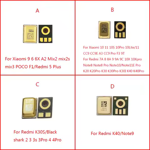 10-50pcs Inner MIC Speaker For Xiaomi 6 6X 11 10S CC9E Mix POCO X3 F1 Redmi 7A 8A 9A Note 8 9 10 11E K20 K30 K40 Pro Transmitter