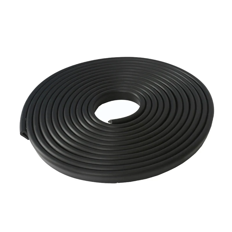 1M/3M/5M Rubber U-Shaped Strip Glass Inlay Fixed Sealing Strip External Anti-Collision Strip Cabinet Rubber Edging Strip