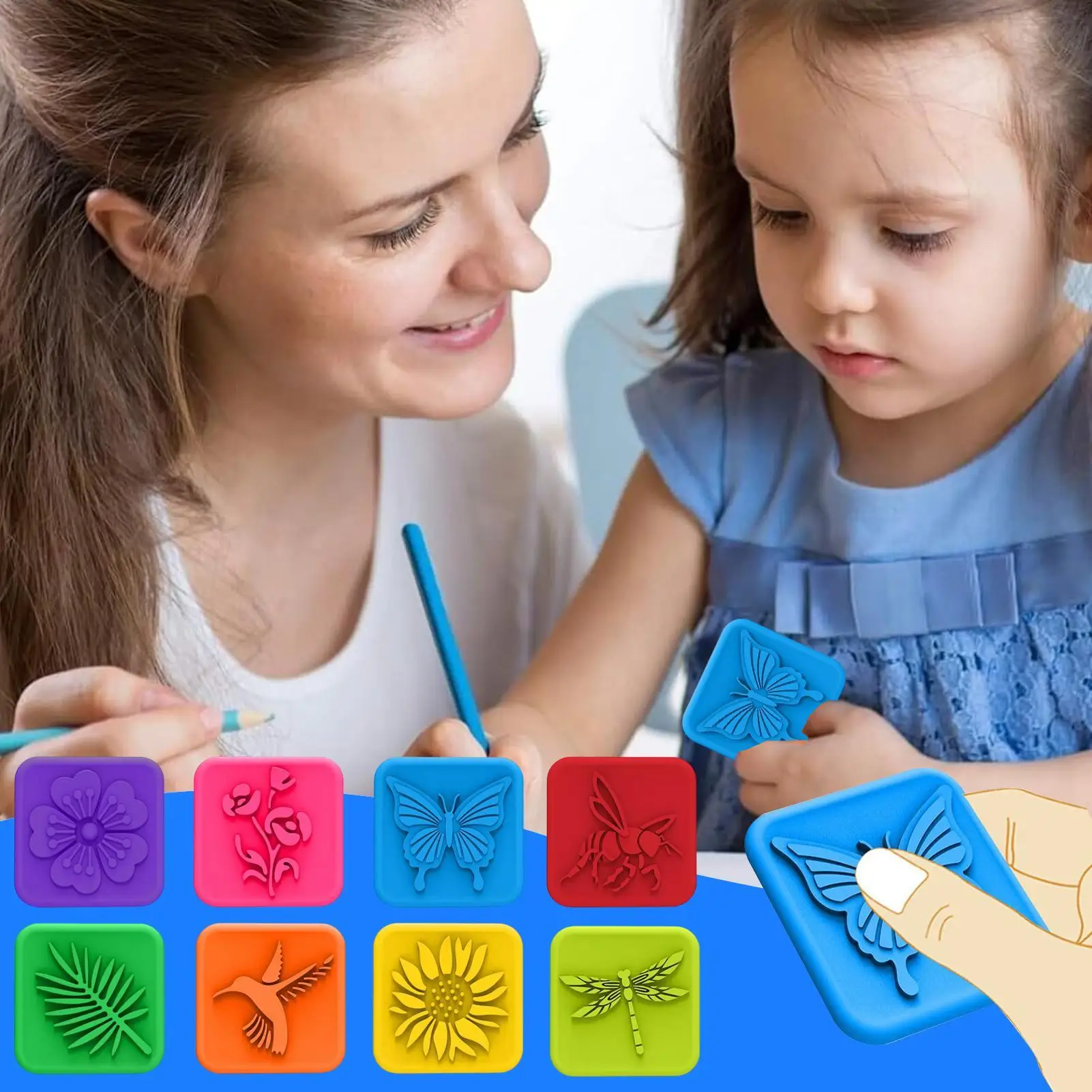 

Сенсорные камни, 8 шт., игрушка для снятия стресса, портативные текстурированные сенсорные камни для успокоения, дня рождения, Рождества, девочек и мальчиков