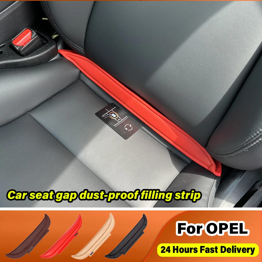 For Opel OPC Line insignia astra j h g corsa d zafira b MOKKA VECTRA Tigra Car Seat Gap Filler Strips Styling Logo Accessories