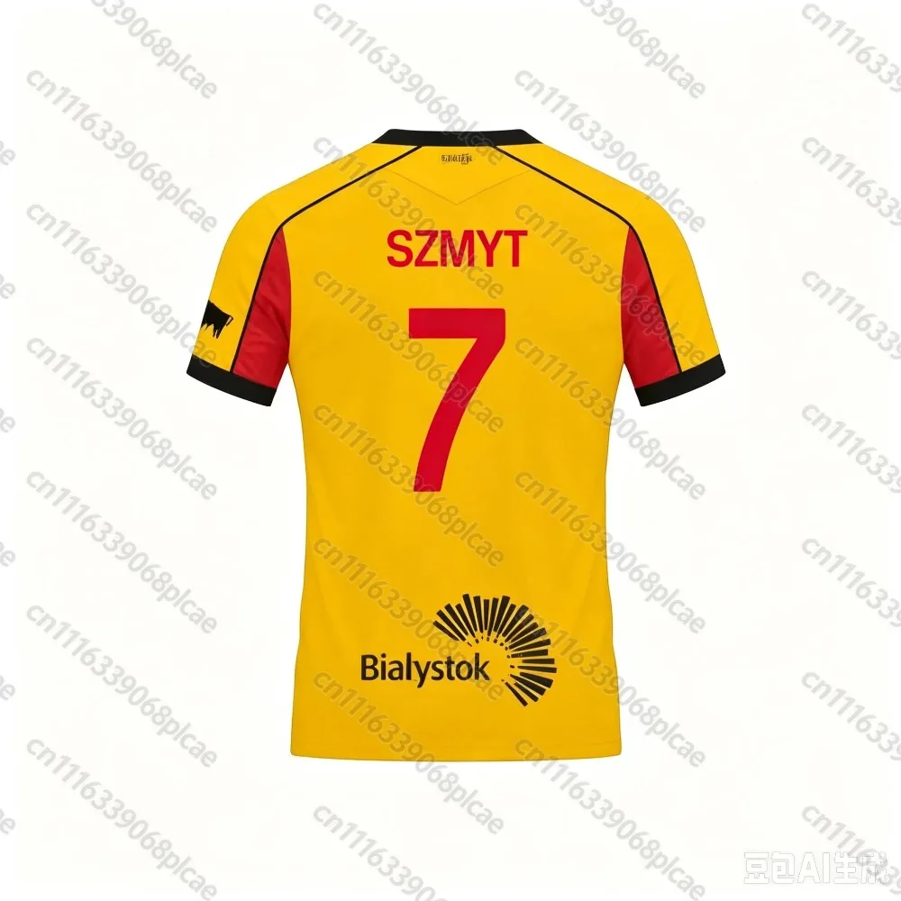 2026-27 Mens Polish Football T-shirt Soft Match Training Soccer Shirt for Adult Jagiellonia Białystok Home Jersey FamilyMatching