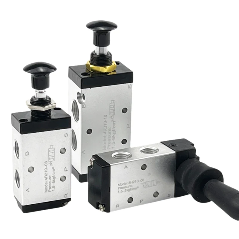 Pneumatic Manual Valve Lever Valve 4H310-10 4H410-15 5/2 Way Control Air Valve 4R310-10 Manual Valve Cylinder Control Valve
