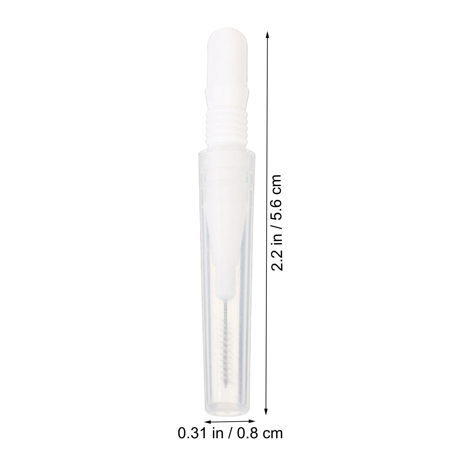 

20 Pcs Mini Eyebrow Makeup Brush with Cap Interdental Teeth Cleaning Tool Nylon Bristles for Travel Home Office Use