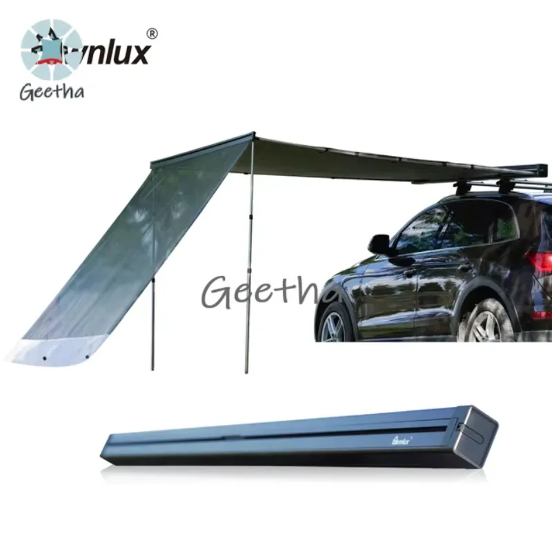 

Retractable Aluminum Alloy Shell 2.5*2.5M Suv Car Roof Side Awning Accessories 4X4 4Wd Awning Tent for Camping