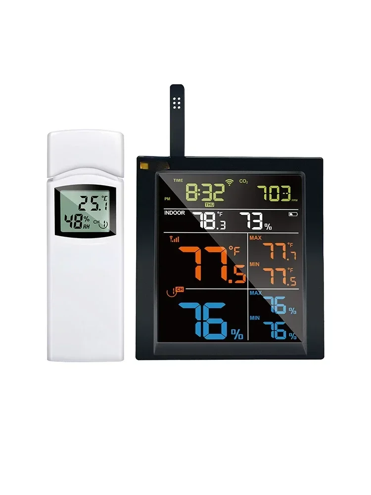 Cheap And Fine Temperature And Humidity CO2, Carbon Dioxide Detection Meteorological Instrument WN1821