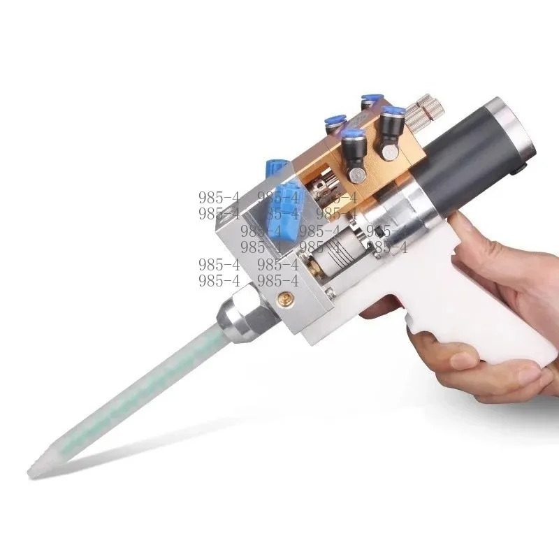 Stainless Steel Pressure Dispensing Set Double Component AB Glue Mixing Filling