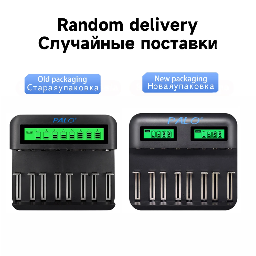 PALO Pin Sạc AAA 1100Mah AAA Có LCD Pin Sạc 1.2V NIMH AAA/AA C loại D Pin Sạc