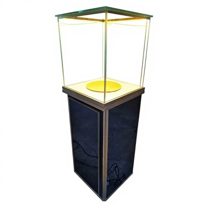 

Factory direct sales of rotating jewelry boutique display racks, locked glass doors, LED lighting, the best choice