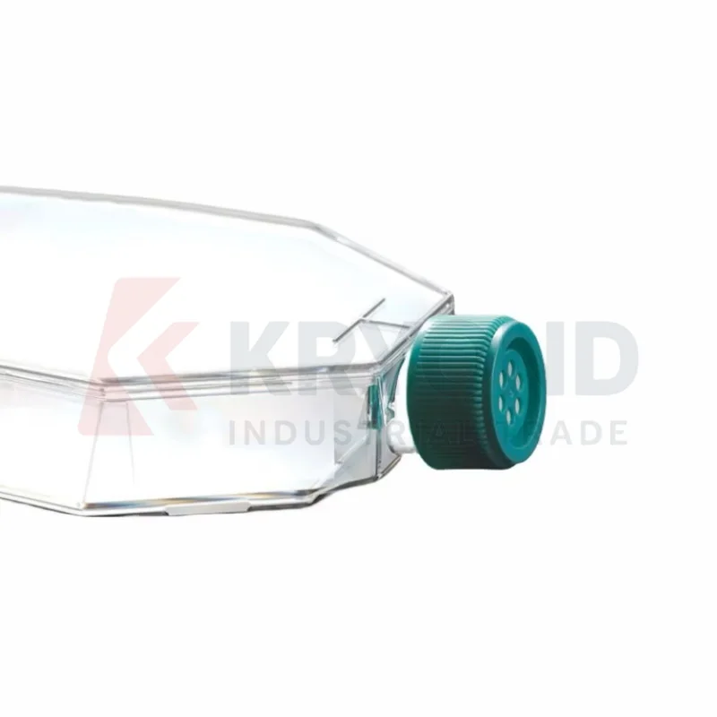 Cell And Tissue Culture Flask Canted Neck 850ml Standard Surface Treated Cell Growth Area 300cm2 Sterilized Packing 3 PK