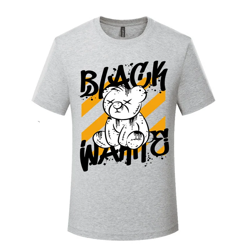 

New Panda Hip Hop Printed Panda T-Shirt Men's Fashion High Quality Bear T-Shirt Harajuku Shirt Summer Tops 2024