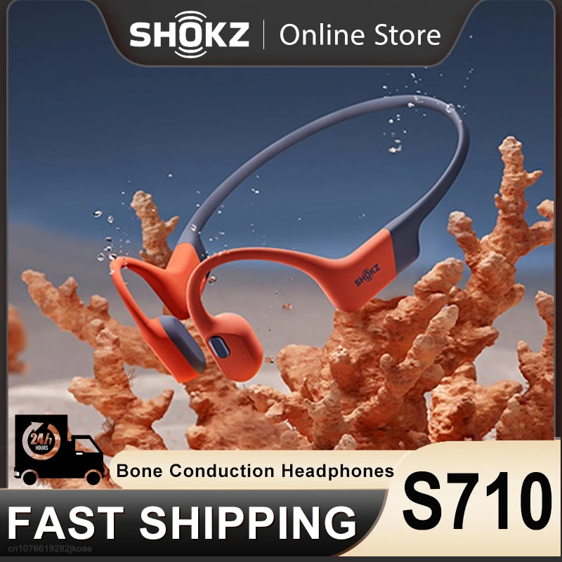 New SHOKZ OpenSwim Pro S710 Bone Conduction Headphones Wireless Bluetooth 5.4 Earphones HiFi Stereo HD Mic Call Noise Reduction