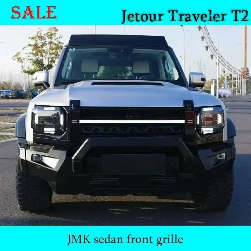 Fit for JETOUR Traveler T2 2023-2024 Car Front Bumper Grille JMK Official Modified Front Face Grille Car Exterior decorate piece