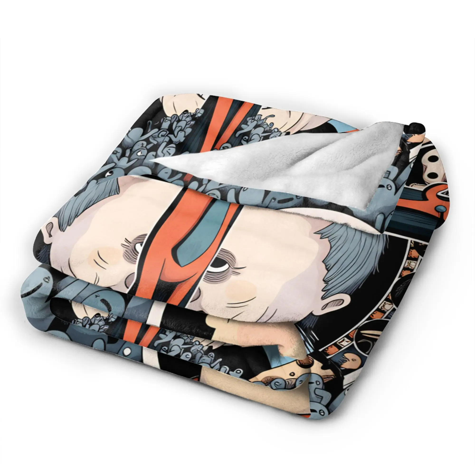 يبتسم الأصدقاء بيم وتشارلي بطانية قطيفة الفتيات الفتيان الفانيلا رمي بطانية للأريكة سرير دافئ مخصص لتقوم بها بنفسك جودة المفرش #2