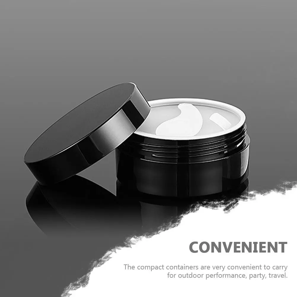 5Pcs Eye-Mask Storage Holder Premium Compact Refillable Cream Containers for Travel Jar Portable Design Cream Boxes