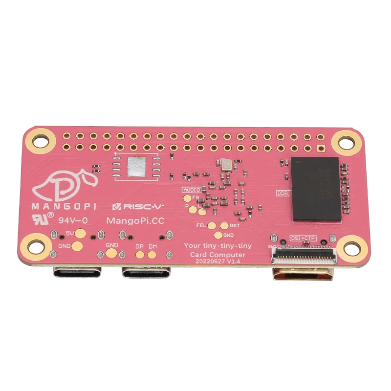 Mango Pi MangoPi-Placa de demostración mq-pro D1, RISC-V, SBC, 1GB de RAM, WiFi/BT, Sakura, color rosa, V1.4