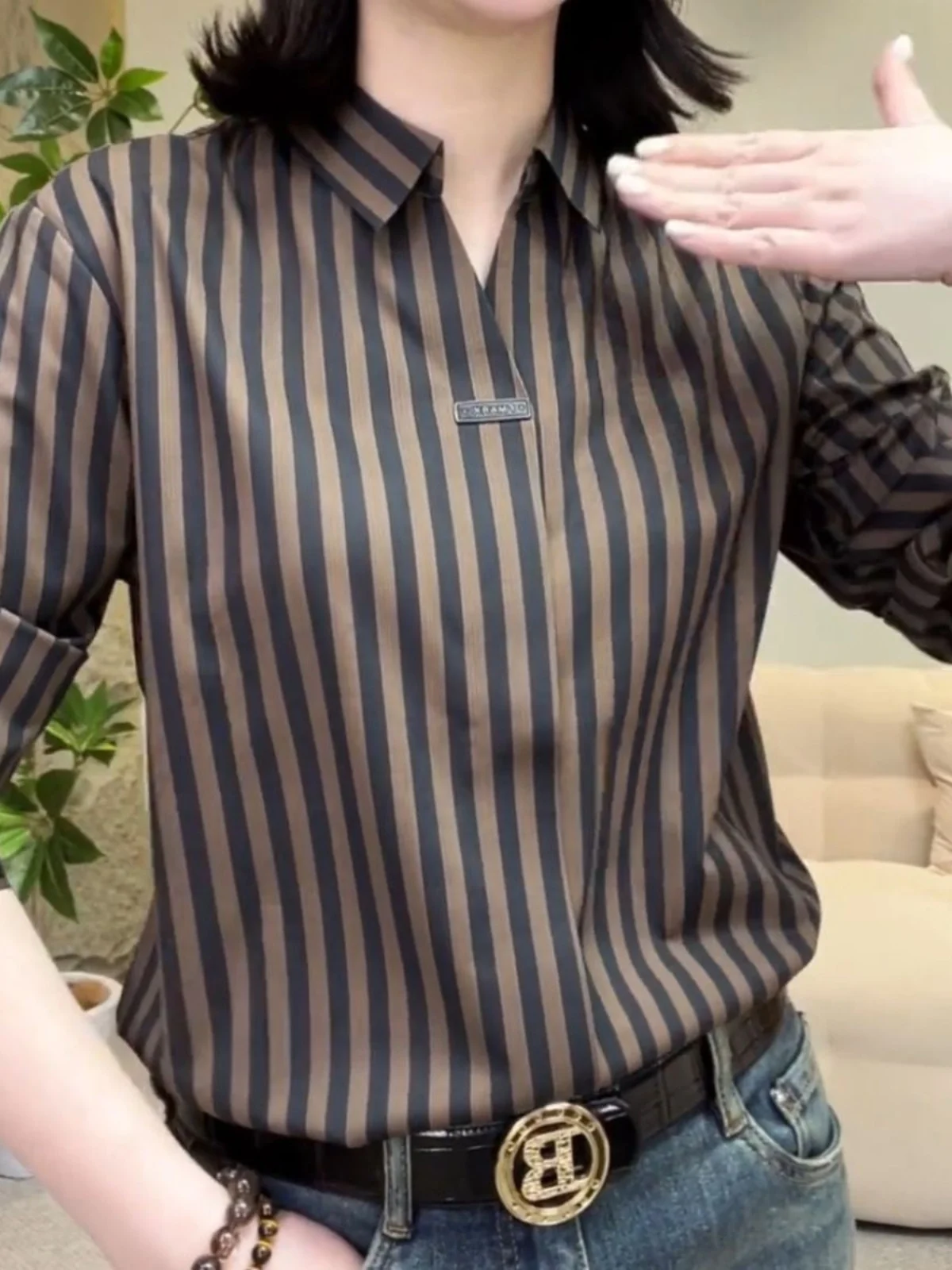 

Men's Classic Plaid Business Casual Shirt Slim Fit Autumn Winter Fashion Trendy Long Sleeve Regular Thickness Male Top