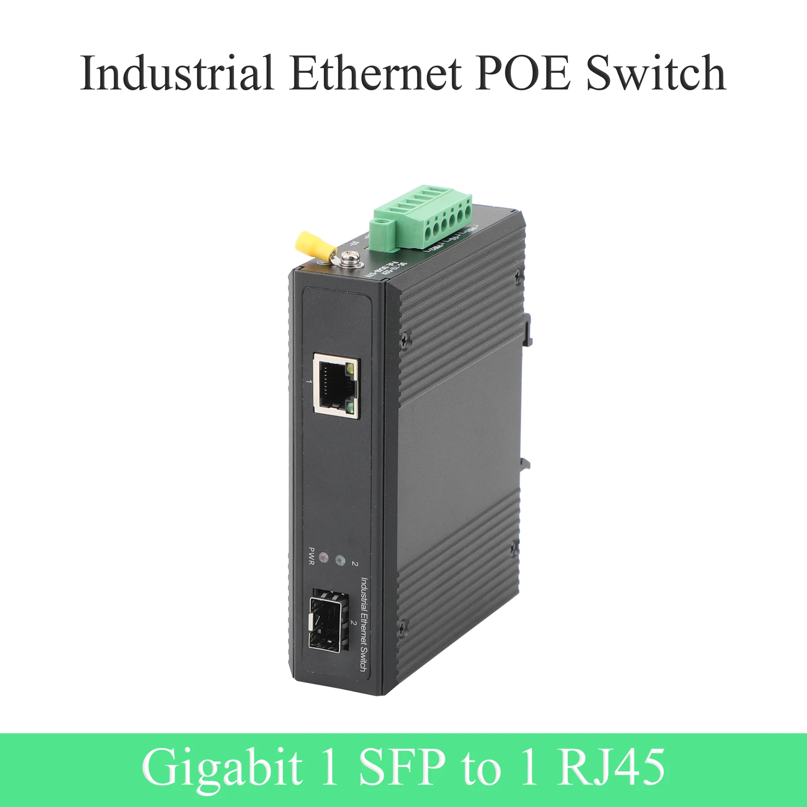 

Gigabit SFP Industrial Transceiver 1 SFP to 1 POE 10/100/1000M Fiber Optic Switch 550M/2KM/3KM Modules For Industrial Network