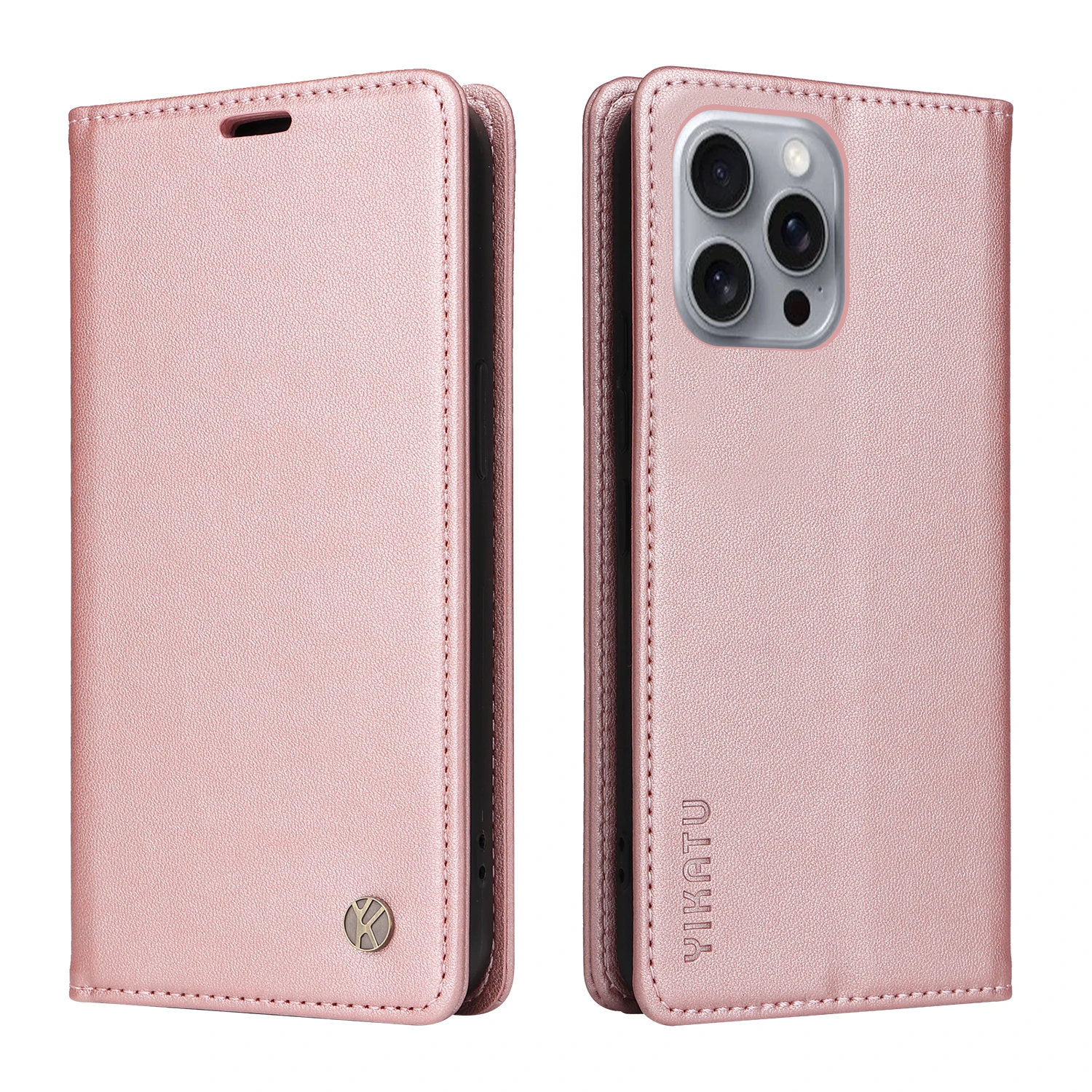 

YIKAYU Mobile Leather Pocket Cover Skin Stand Card Holder Wallet Phone Case For iPhone X XS XR 11 12 13 14 15 Plus 16 Pro Max