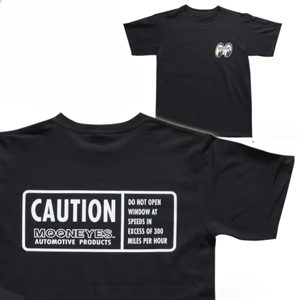 Neues Goes We Go Mooneyes Trendiges Modifiziertes Auto-Motorrad-Marken-T-Shirt aus Baumwolle mit Grafikdruck für Männer und Frauen im Sommer – Detail 4