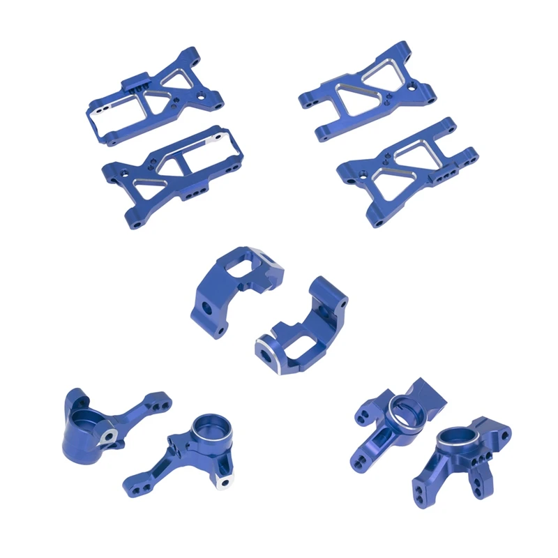 10Pcs Metal Upgrade Parts Kit Suspension Arms Knuckle Arm For Traxxas 4-Tec 2.0 3.0 4Tec 2.0 VXL 1/10 RC On-Road Car