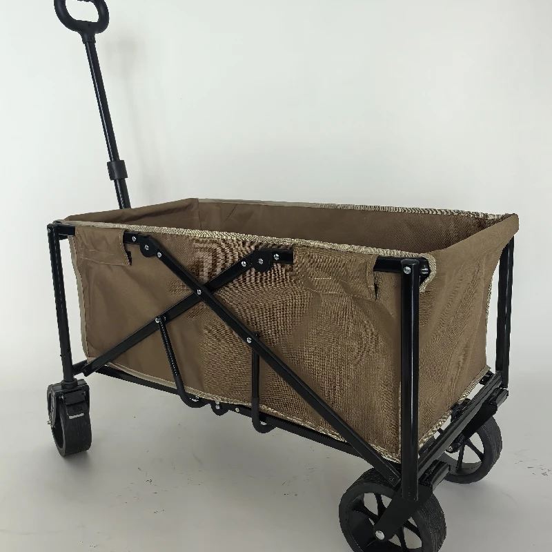 

Large Capacity Four-Wheel Folding Picnic Cart Camping Pull Rod Cart with High Capacity for Pet Travel & Shopping
