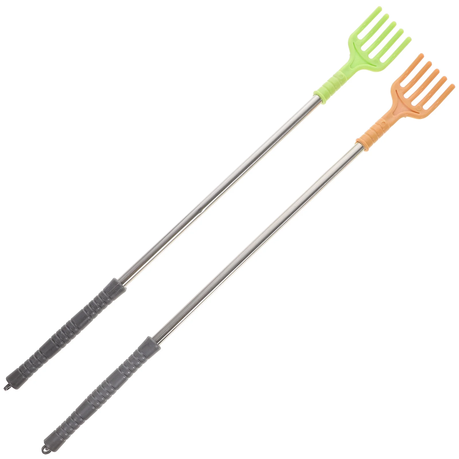 Rascador de espalda de Metal, mango de rascador corporal a prueba de herrumbre, diseño ergonómico, alivio de la picazón, palo de masaje de manchas difíciles de alcanzar, 2 uds.