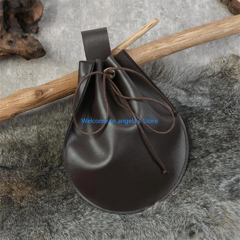 

X4YC Набор аксессуаров для средневекового костюма, поясной ремень и сумка на шнурке для ролевых игр и маскарадов эпохи одежда