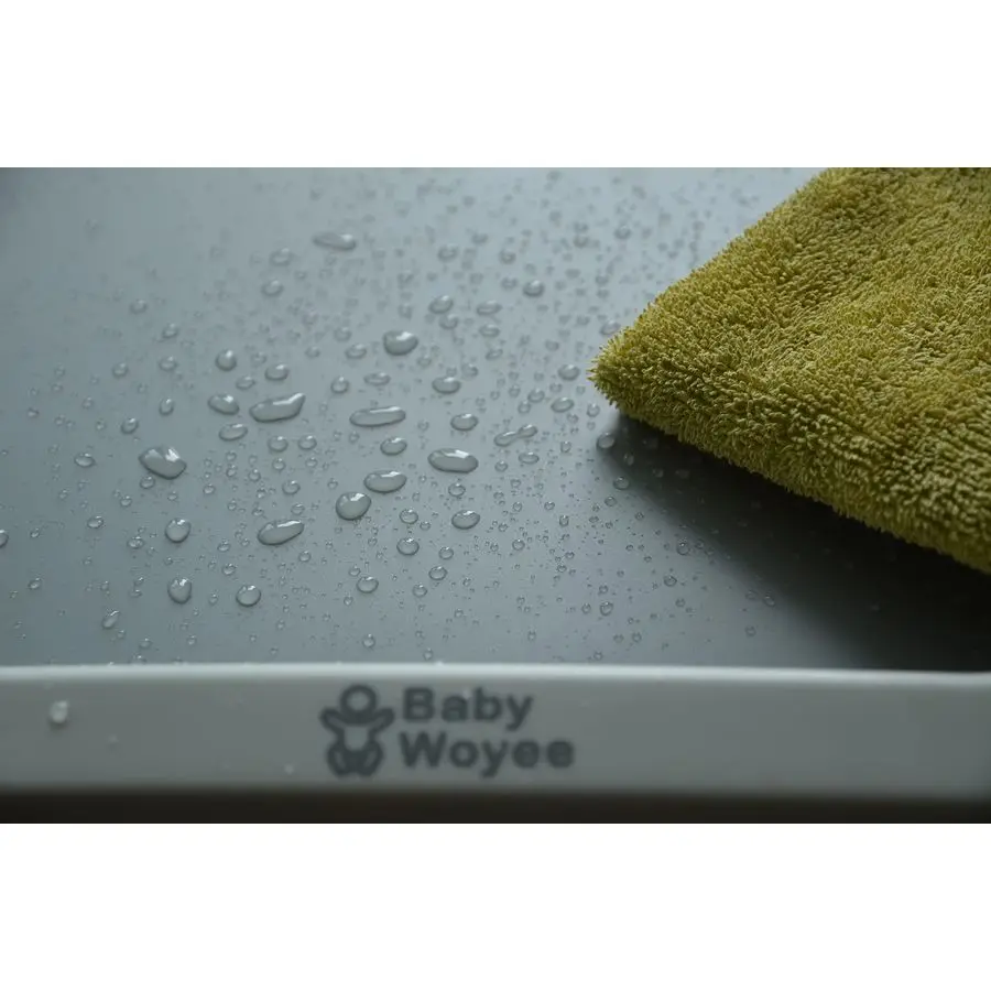 لوحة تغيير حفاضات الأطفال Pro 4 في 1 قابلة للغسل، صينية تغيير الحفاضات المحمولة، غير قابلة للانزلاق، طاولة تغيير مقاومة للماء باللون الرمادي #3