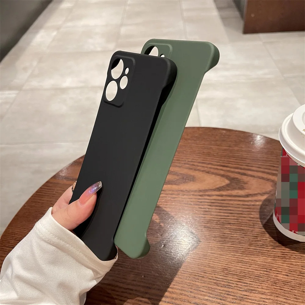 Candy Color Frameless Matte Case For Realme 10 Realme10 Pro 10Pro Plus 5G Slim Hard Shockproof Bumper Cover
