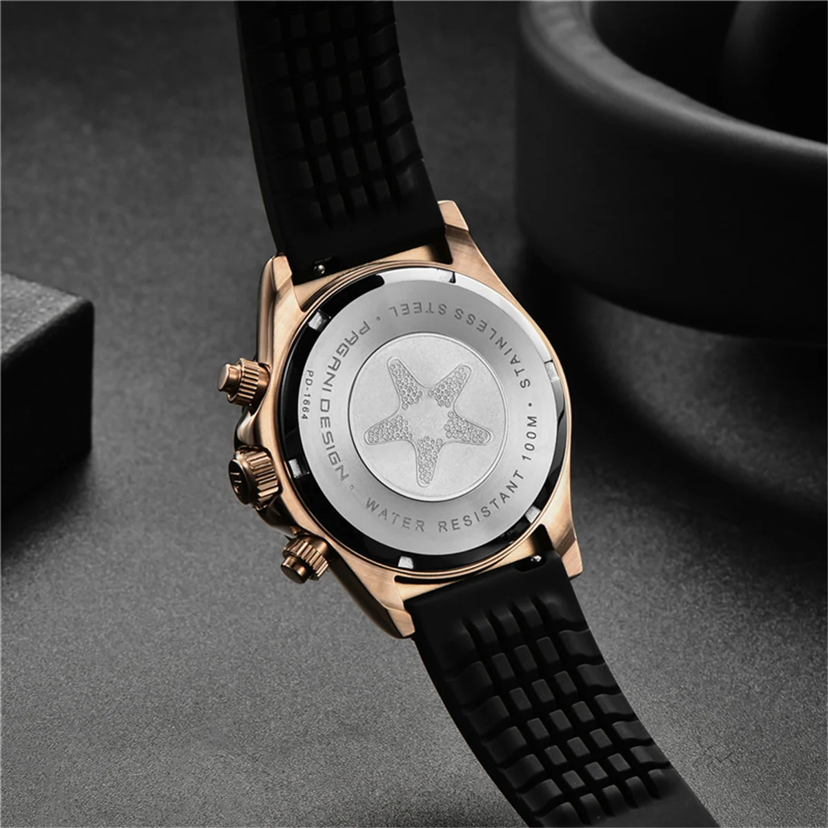 Pagani Design 2024 New Fashion Timing Men\'s Quartz Code Watch Luxury Sapphire Glass Sports Waterproof 10 Bar Rubber Watch for Wo