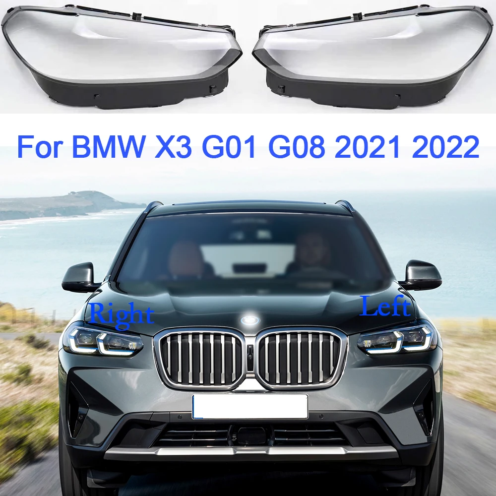 

For BMW X3 G01 G08 2021 2022 Car Headlight Glass Replacement Lens Cover Plastic Lampshade Shell Mask Lamp Car Accessories