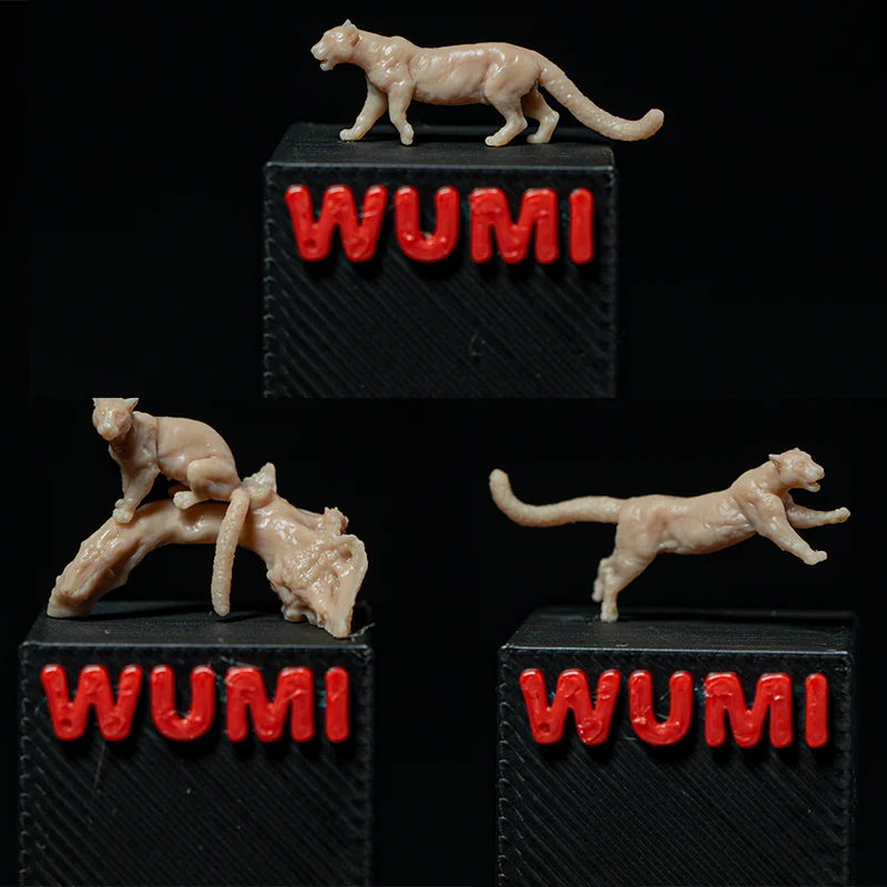 1/64 1/43 1/35 Bilancia Scena In Miniatura Bambola Sottespecie Di Animali Felini Neofelis Nebulosa Brachyurus Non Panited Mini Figura Bianca