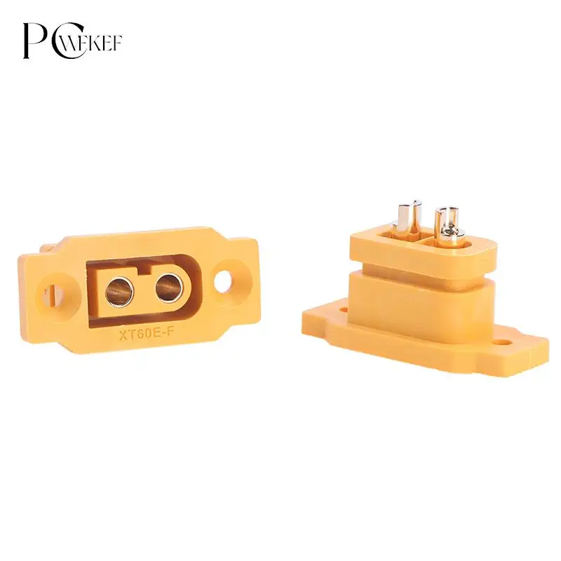 2pcs/lot XT60E-F XT60 XT 60 DC500V 30A-60A Female Plug Gold Plated Connector Power Battery Connecting Adapter