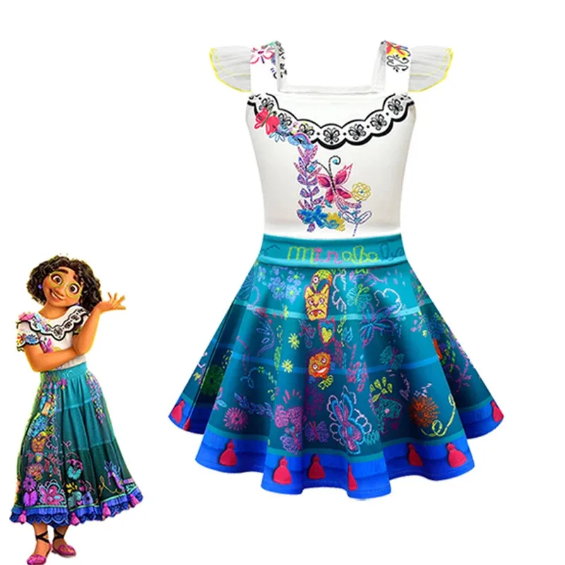 

Nene 2025/2022 Новый фильм Encanto Mirabel Isabela, платье для косплея, костюмы, нарядные платья принцессы, детская вечеринка, Мадригелы, детская одежда