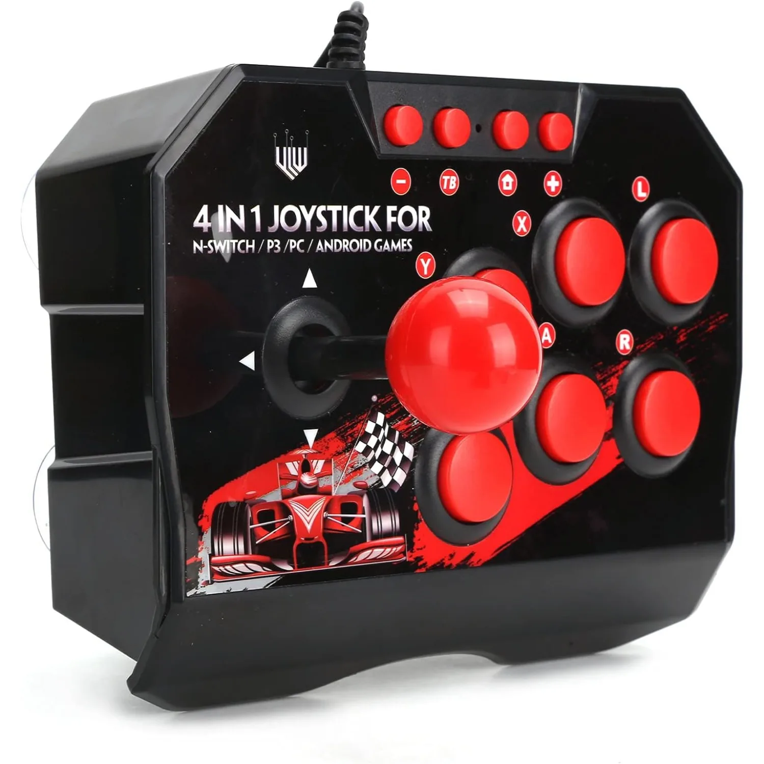 Contrôle Universel de Jeux D'arcade Street Fighter Contrôleur de Joystick de Combat de Câble USB pour Commutateur/PC/PS3