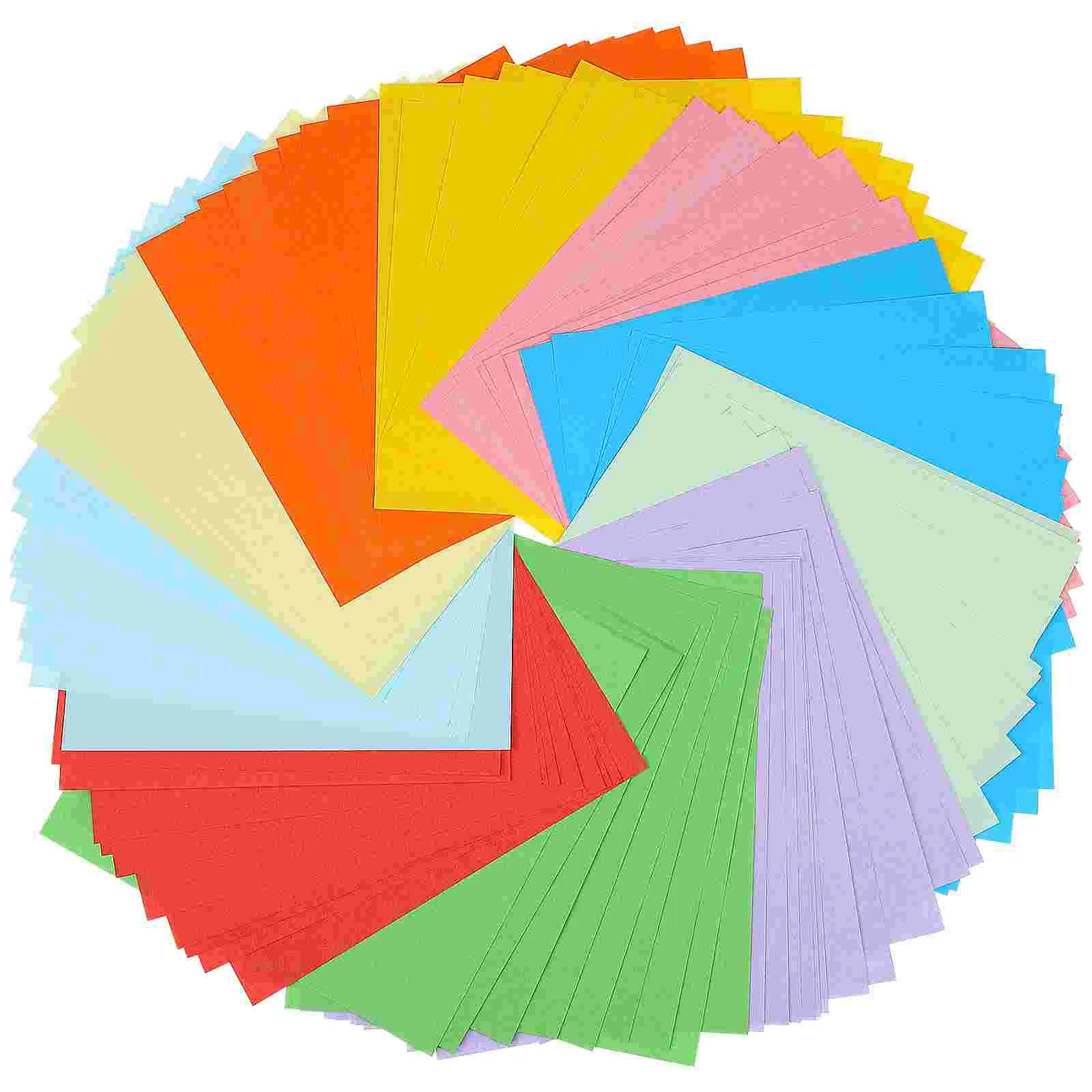 

100 Sheets Colored Paper Origami Papers Pastel Cardstock Paperplates Jam Square for Crafts Kids Child