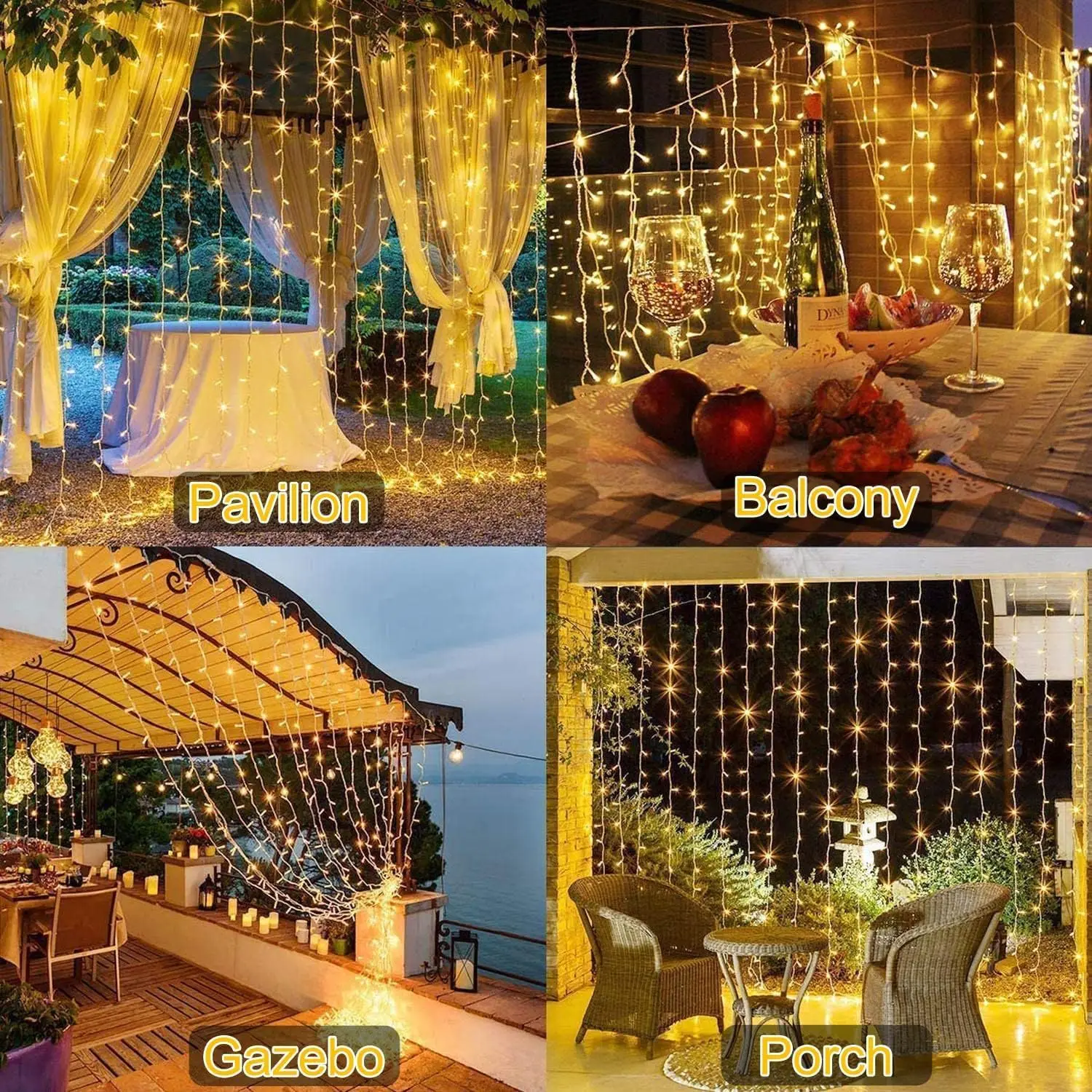 600 LED Fairy String Light Outdoor Waterproof 60m 8 Modes Fairy Light with Timer for Party Wedding Christmas Decoration Lamp