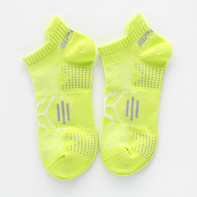 Summer Women Sports Socks Thin Breathable Mesh Strip Low Cut Non-slip Shock-absorbing Athletic Running Cottom Boat Socks