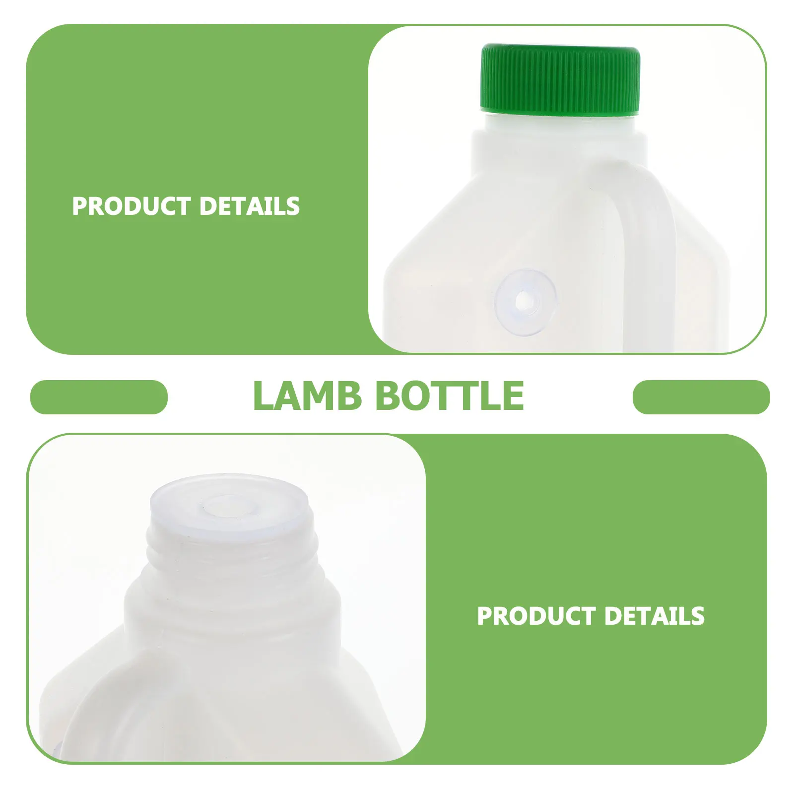 

4pcs Lamb Milk Bottles 850ml Sheep Nursing Containers Young Livestock Feeding Safe Silicone Calf Bottle