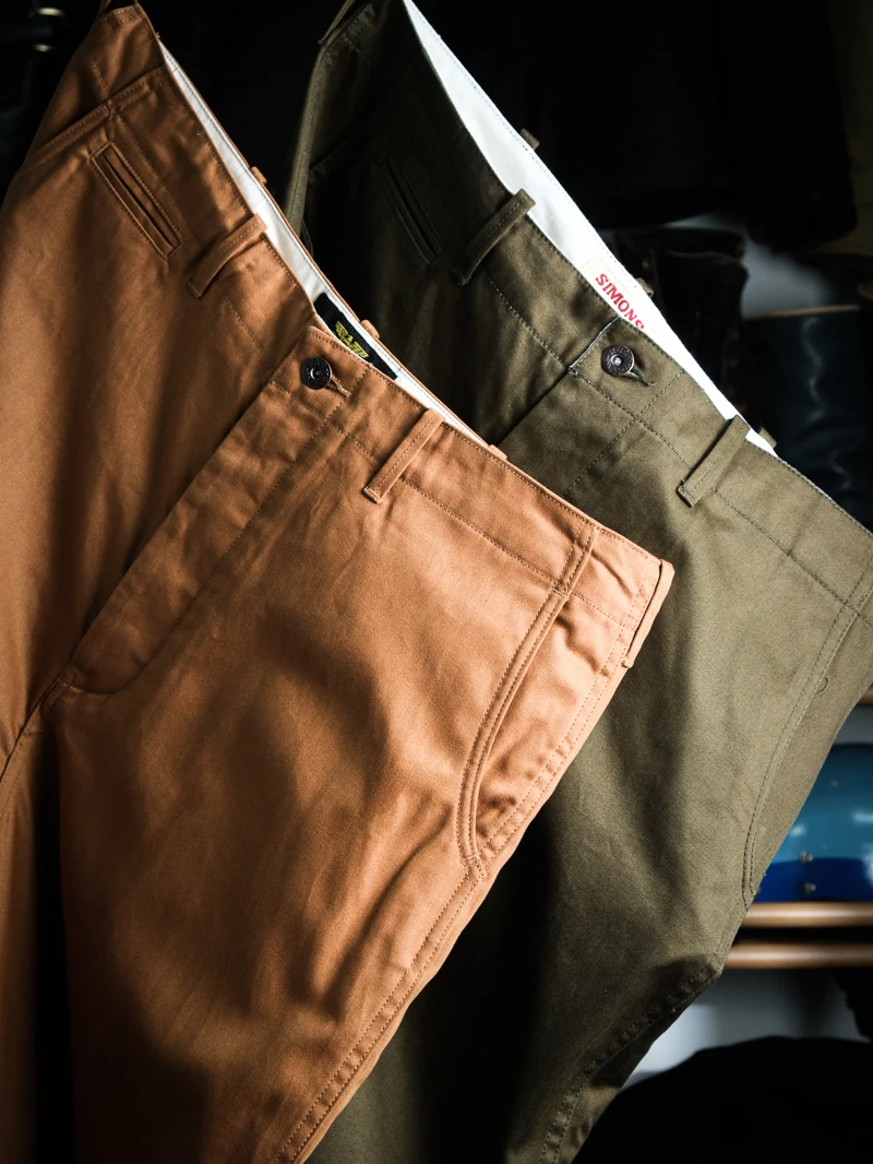 

Широкие брюки цвета хаки с высокой талией, американские ретро-военные брюки из ткани Sle Chino, двойные шелковые брюки в стиле милитари, прямые брюки