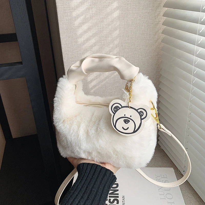 Solid Corduroy Crossbody Bags Soft High Quality Bags for Women Interior Compartment Fashion Zipper Saddle Type Women's Handbags