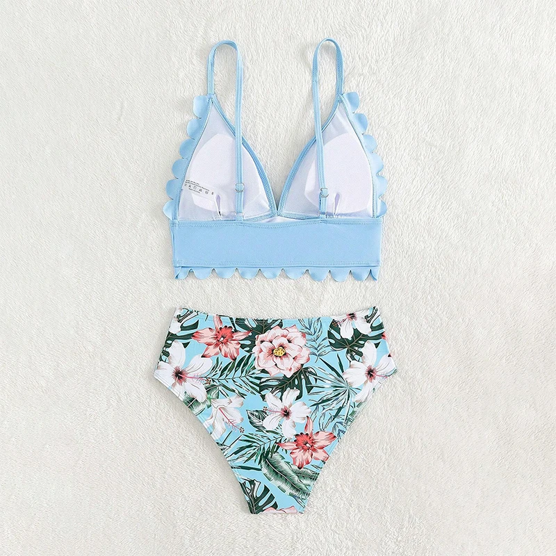 Conjunto de traje de baño familiar a juego, Bikini con estampado Floral para mamá e hija, Tankini, Tops, pantalones, bañadores para padre e hijo, ropa de playa